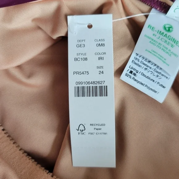 J. Crew One Shoulder Ruched One Piece Swimsuit - Picture 8 of 8